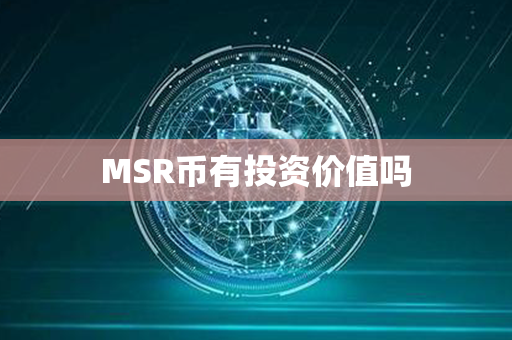 MSR币有投资价值吗