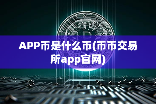 APP币是什么币(币币交易所app官网)