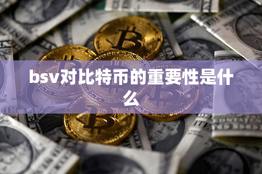 bsv对比特币的重要性是什么