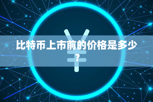 比特币上市前的价格是多少？