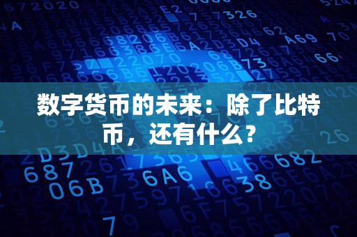 数字货币的未来：除了比特币，还有什么？