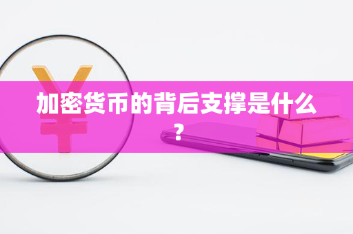 加密货币的背后支撑是什么？