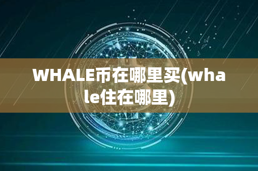 WHALE币在哪里买(whale住在哪里)